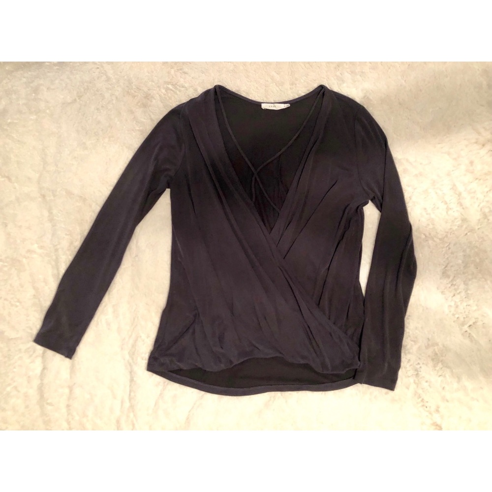 Navy/Grey cross low cut top
